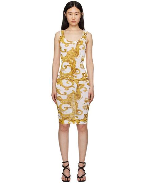 versace jeans couture party dresses|versace jeans couture watercolor dress.